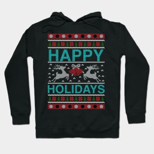 Happy holidays ugly christmas sweater Hoodie